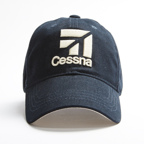 Cessna Cap - 3D Logo Style - Navy