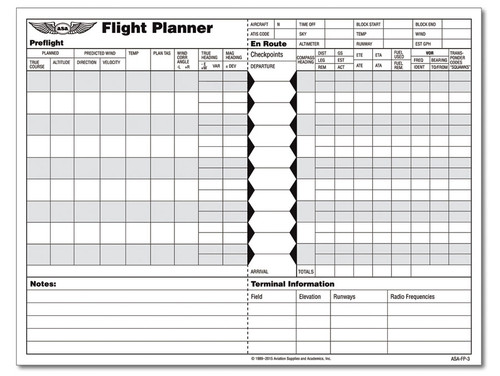 ASA Flight Planner Pad