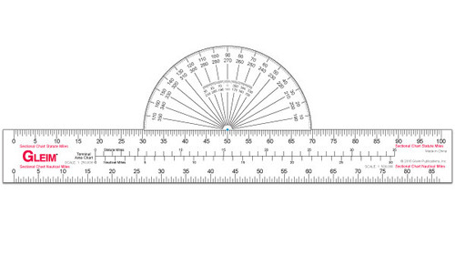 Gleim 13" Fixed Navigational Plotter