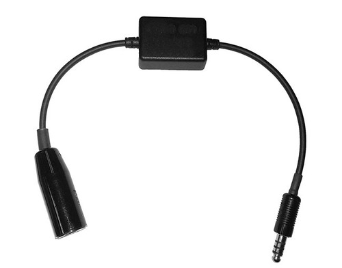 (MG-15) Military -to- Civilian Helicopter Headset Adapter