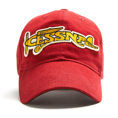 Cessna Cap - Airplane Logo Style - Red