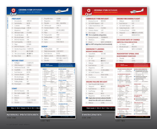 Cessna 172S Qref Card